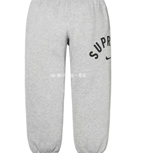S co XL black M gray sports Sweatpants L embroidered with Arc plush logo pants 1004